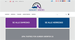 Desktop Screenshot of giantshoes.dk