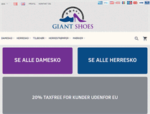 Tablet Screenshot of giantshoes.dk